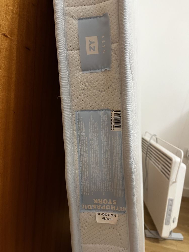 Berço Zippy 3 em 1 + Kit Co-Sleep novo + Colchão ortopédico