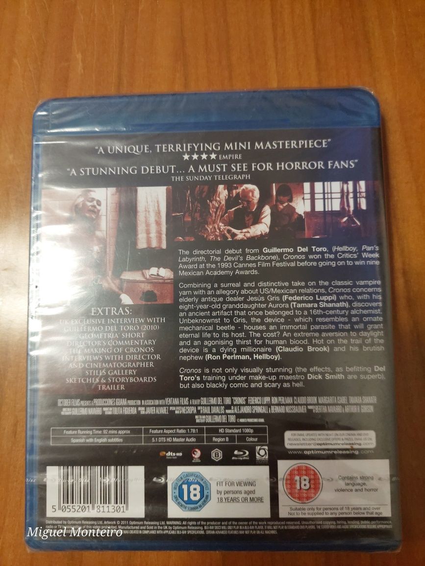 Blu Ray Cronos special edition novo selado