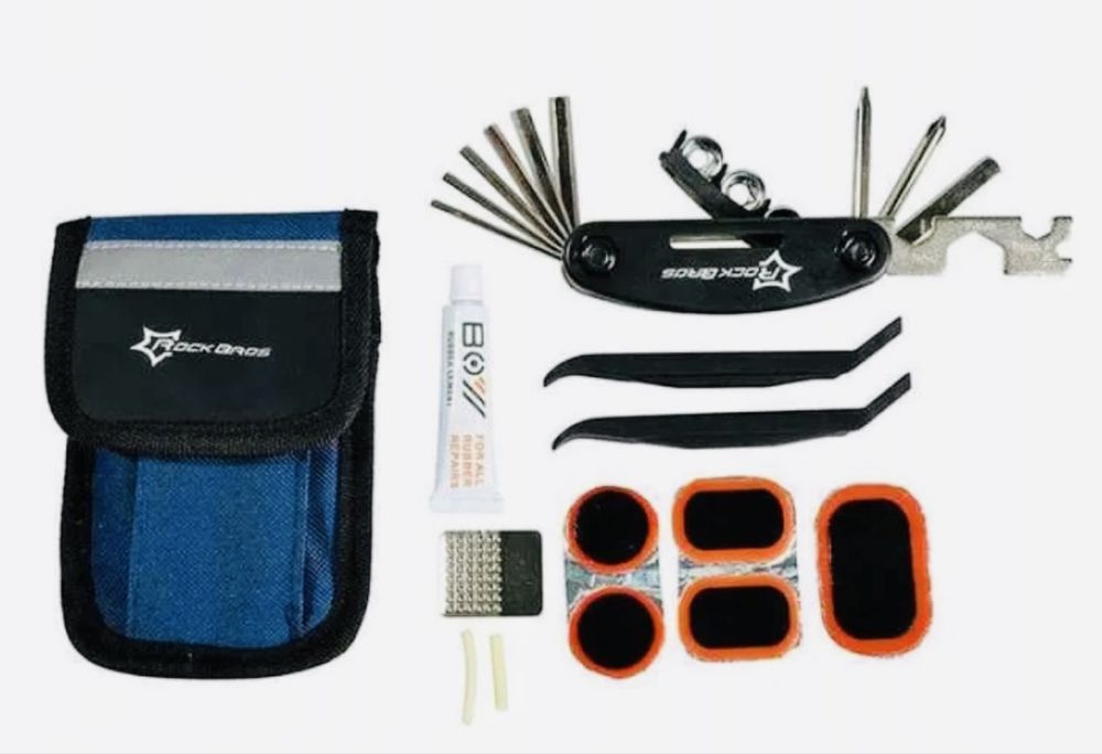 Zestaw naprawczy multitool rowerowy podsiodłówka