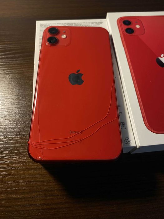 iPhone 11 128GB czerwony + etui gratis