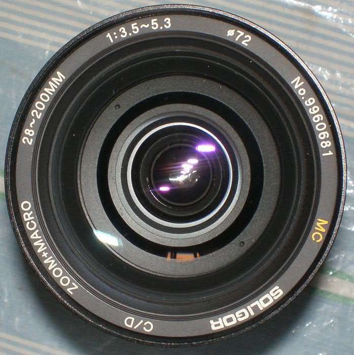 Объектив SOLIGOR Zoom&Macro C/D Compact 1:3,5 - 5,3/28-200 mm Nikon-S