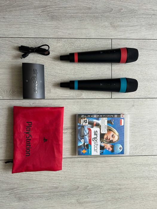 SingStar Polskie Hity Vol. 1 PS3 Mikrofony PlayStation 3 bezprzewodowe