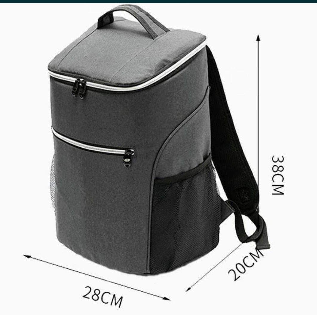 Mochila Térmica  vermelha,cinza,preta