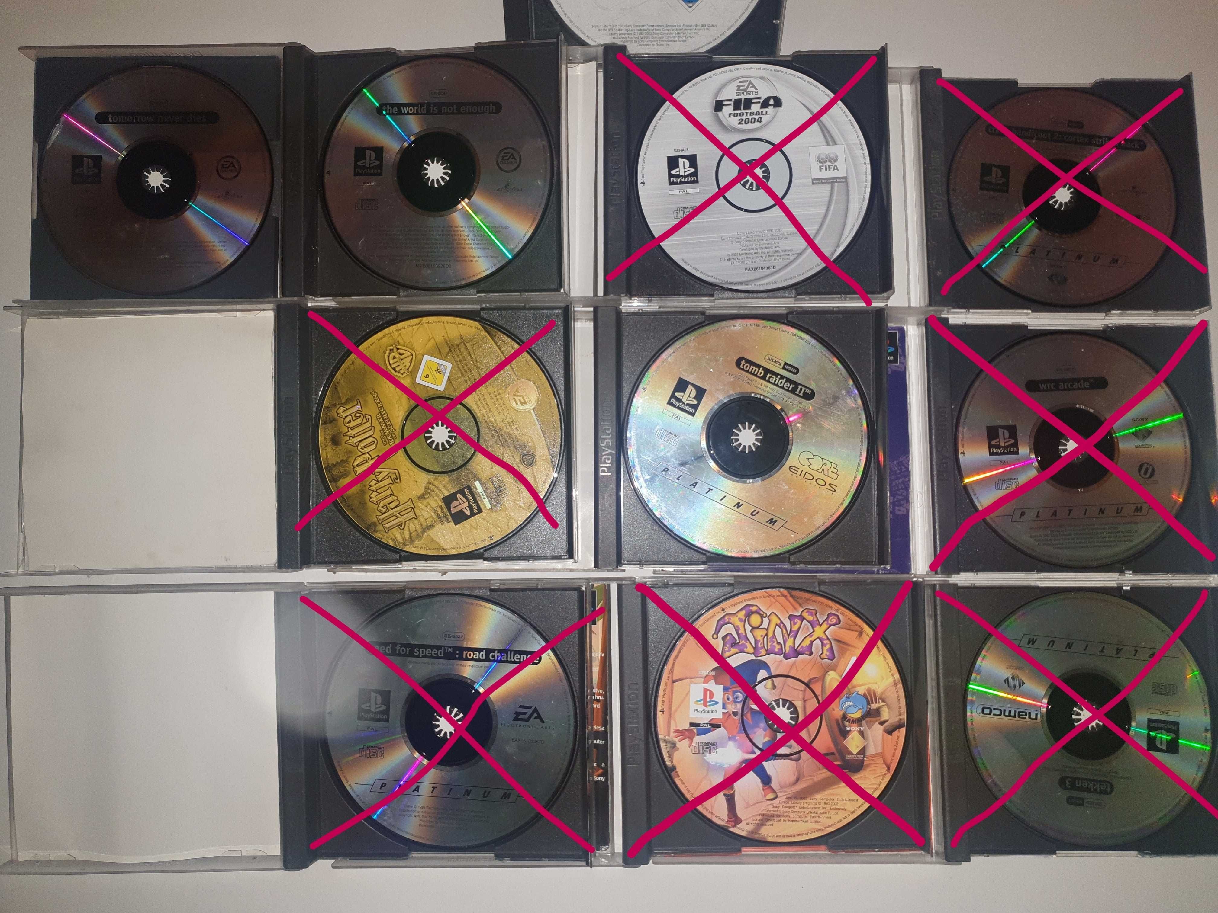 Gry PS1 PlayStation 1 Tomb Raider 2, Bond 007, Syphon Filter 2
