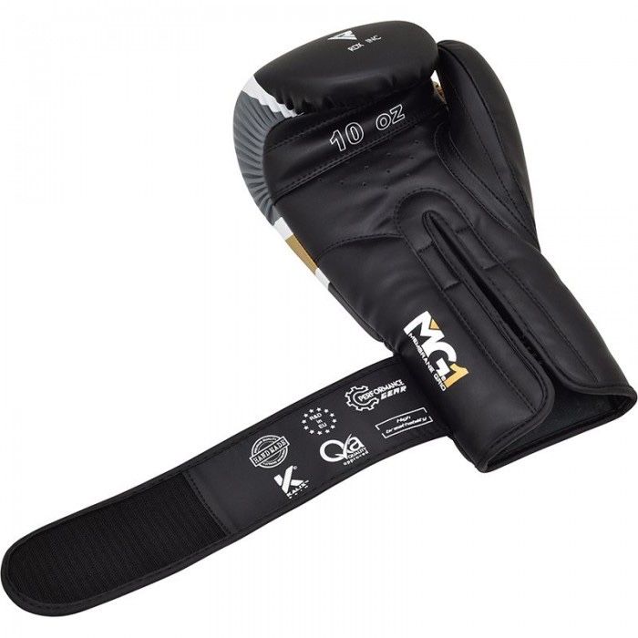Оригинальные Боксерские Перчатки RDX F7 Ego Boxing Gloves - Black/Gold