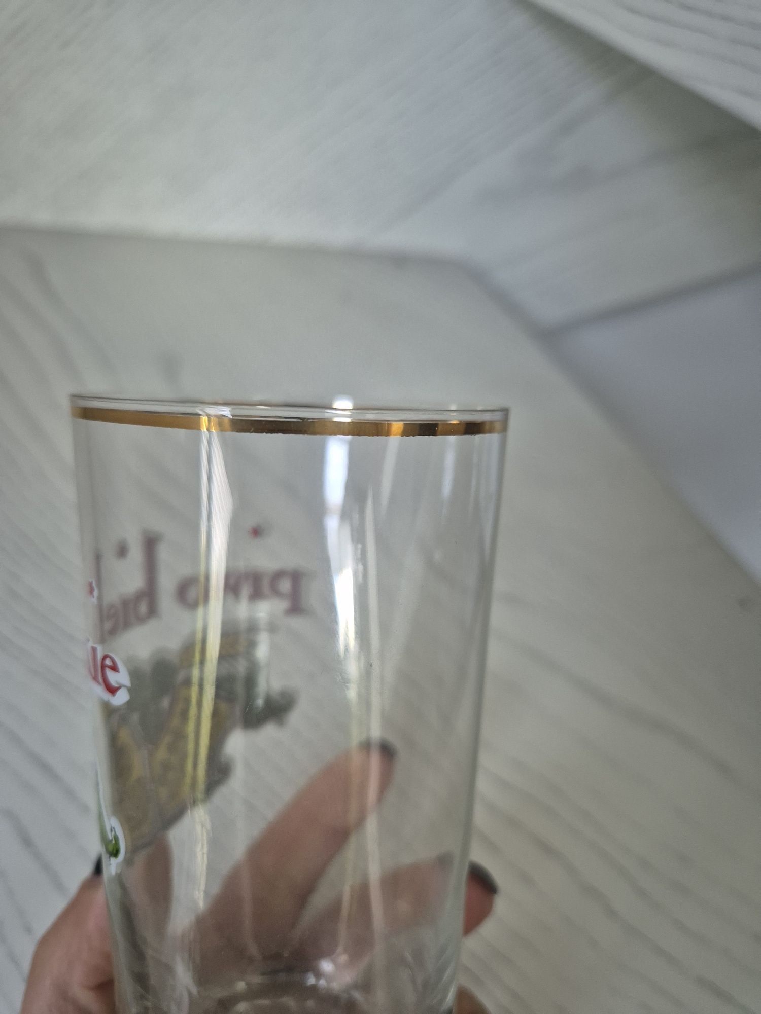 Stara szklanka piwo bielskie