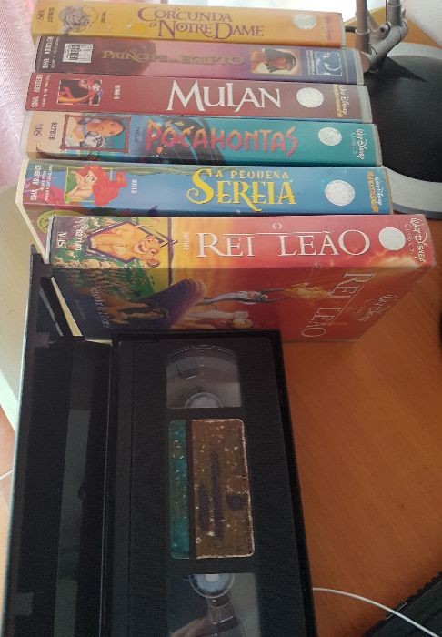 7 Cassetes VHS Originais Impecáveis