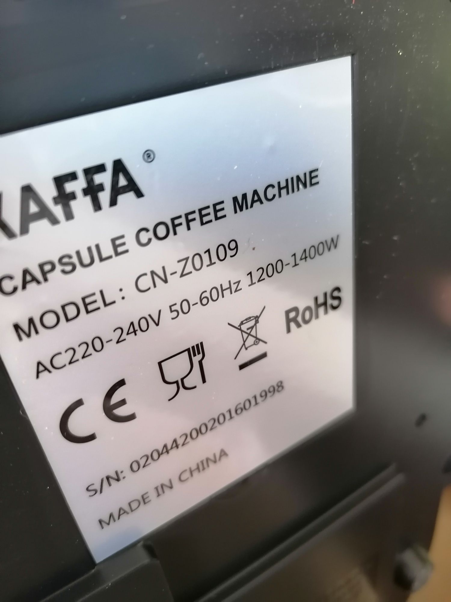 Máquina café KAFFA (valor fixo)