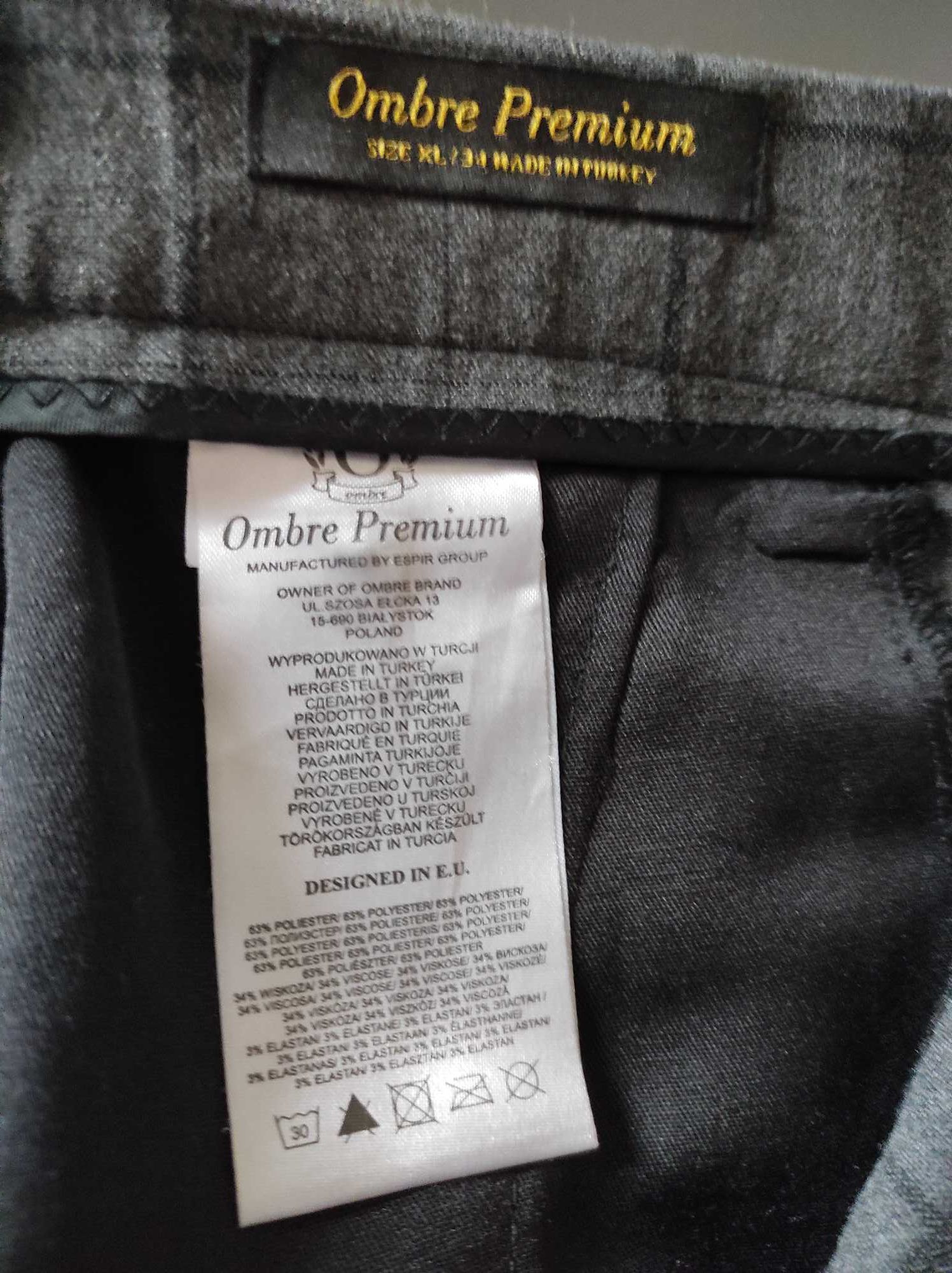 Spodnie męskie, krata, Ombre Premium