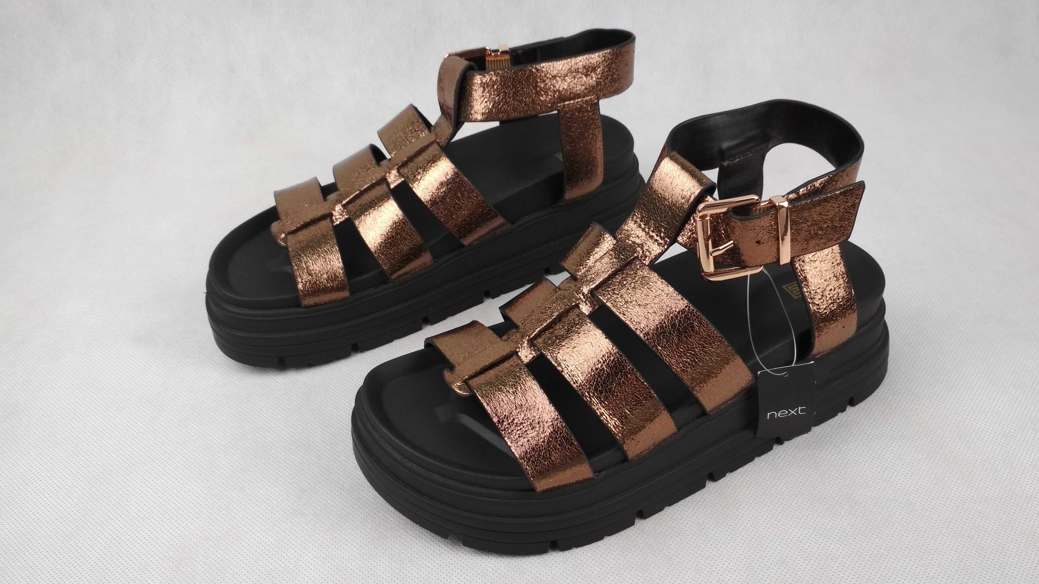 NEXT Forever Comfort Chunky Gladiator Klapki Sandały Na Platformie 38