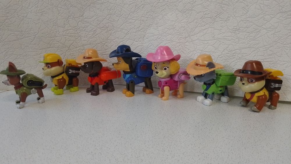 Скай,Зума,Рокки,Трекер,Крепыш,Гонщик Щенячий патруль фигурки