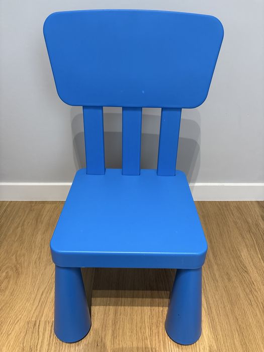 Fotelik Ikea mamut - niebieski
