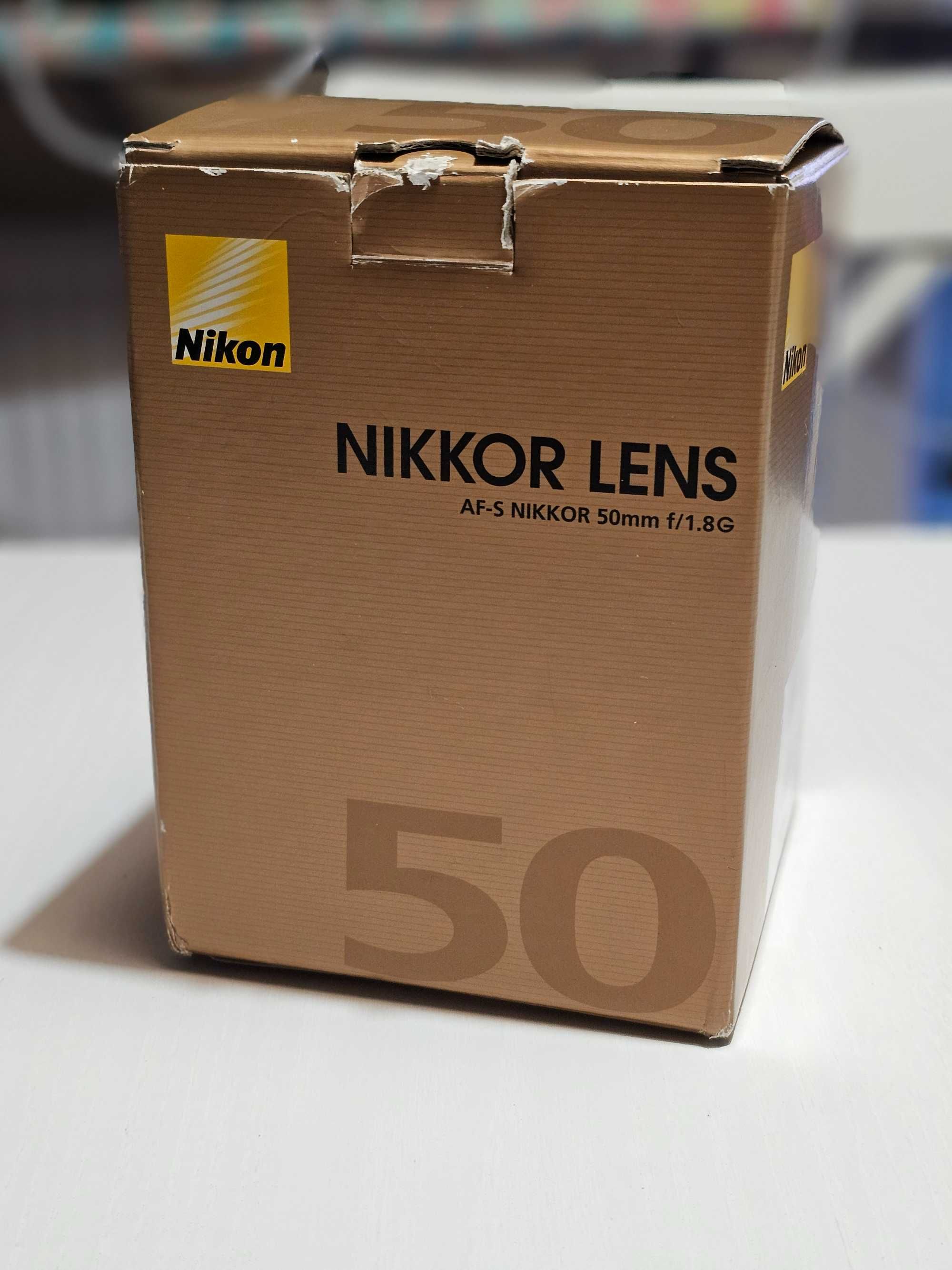 Nikon Nikkor 50 mm F1.8 G AF-S portretowy okazja, zestaw jak nowy UV