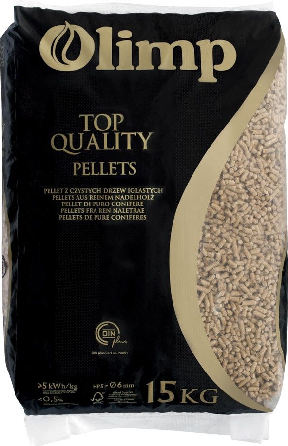 pellet Olimp , DIN plus, EN plus A1, FCS