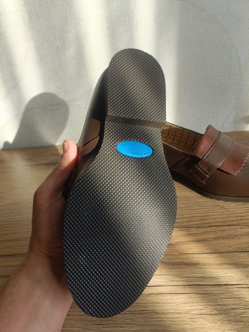 Широкі ортопедичні Туфлі черевички cosyfeet 24 см.
