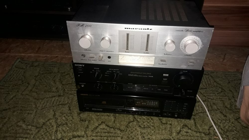 Zestaw Marantz PM 200 +Sony F411R +Onkyo DX-6540