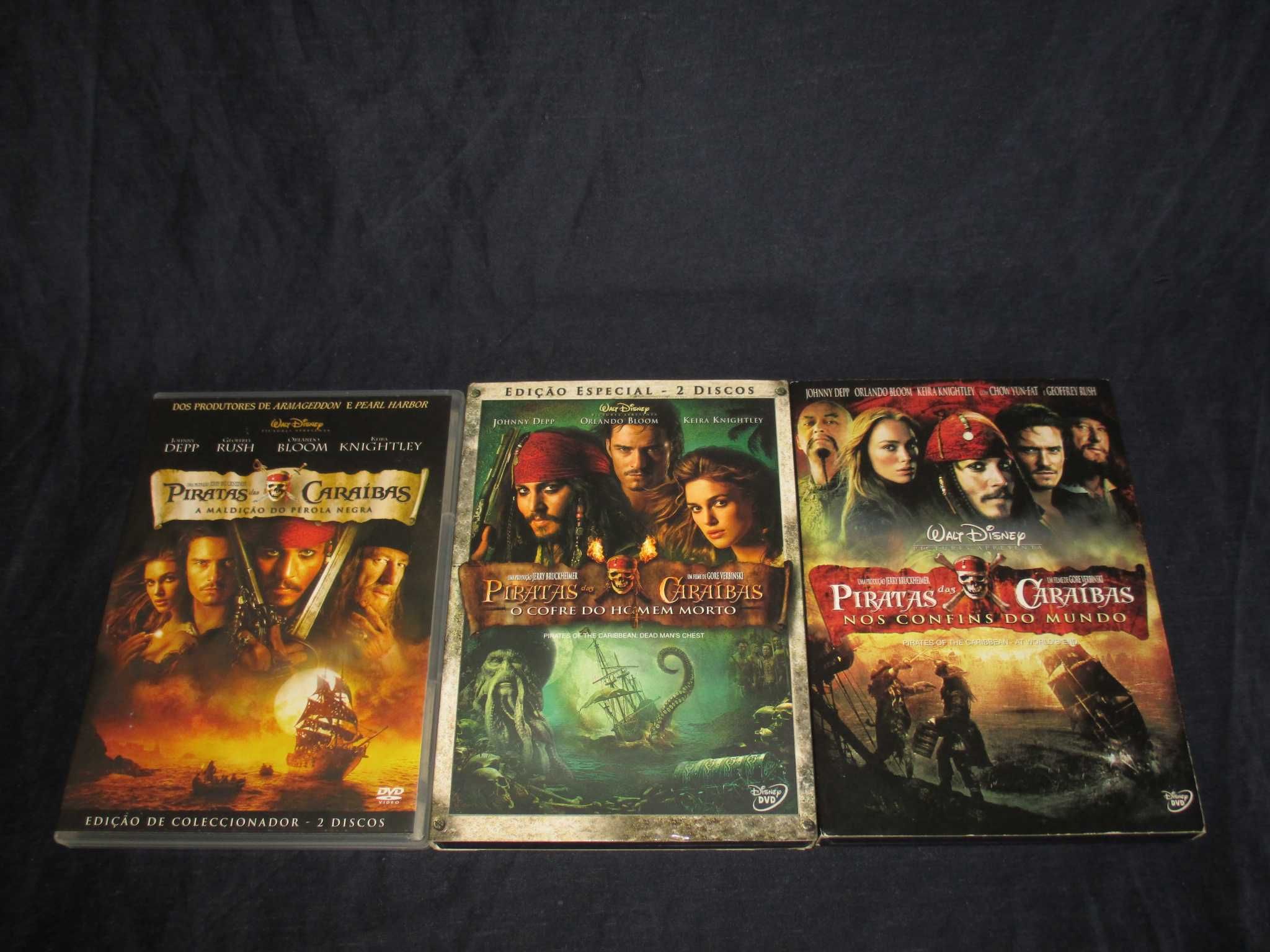 DVD Filmes Piratas das Caraíbas Edição de Colecionador Especial