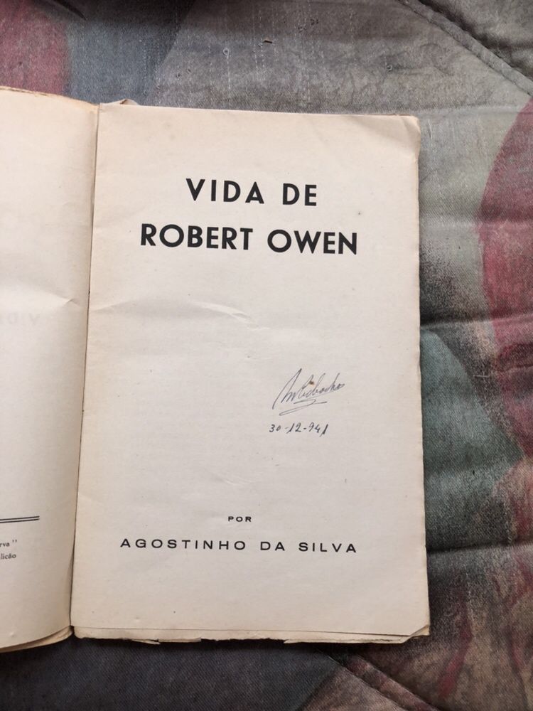 Edição de Autor - Agostinho da Silva | Vida de Robert Owen (1941)