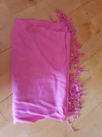 Różowy szal, 180cm