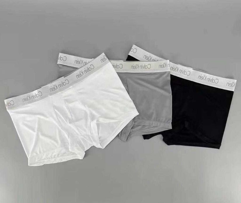 Bokserki męskie Calvin Klein – zestaw 3 par: jasnoszary, biały, czarny