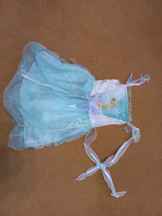 Strój przebranie dzwoneczek wróżka sukienka 110 116