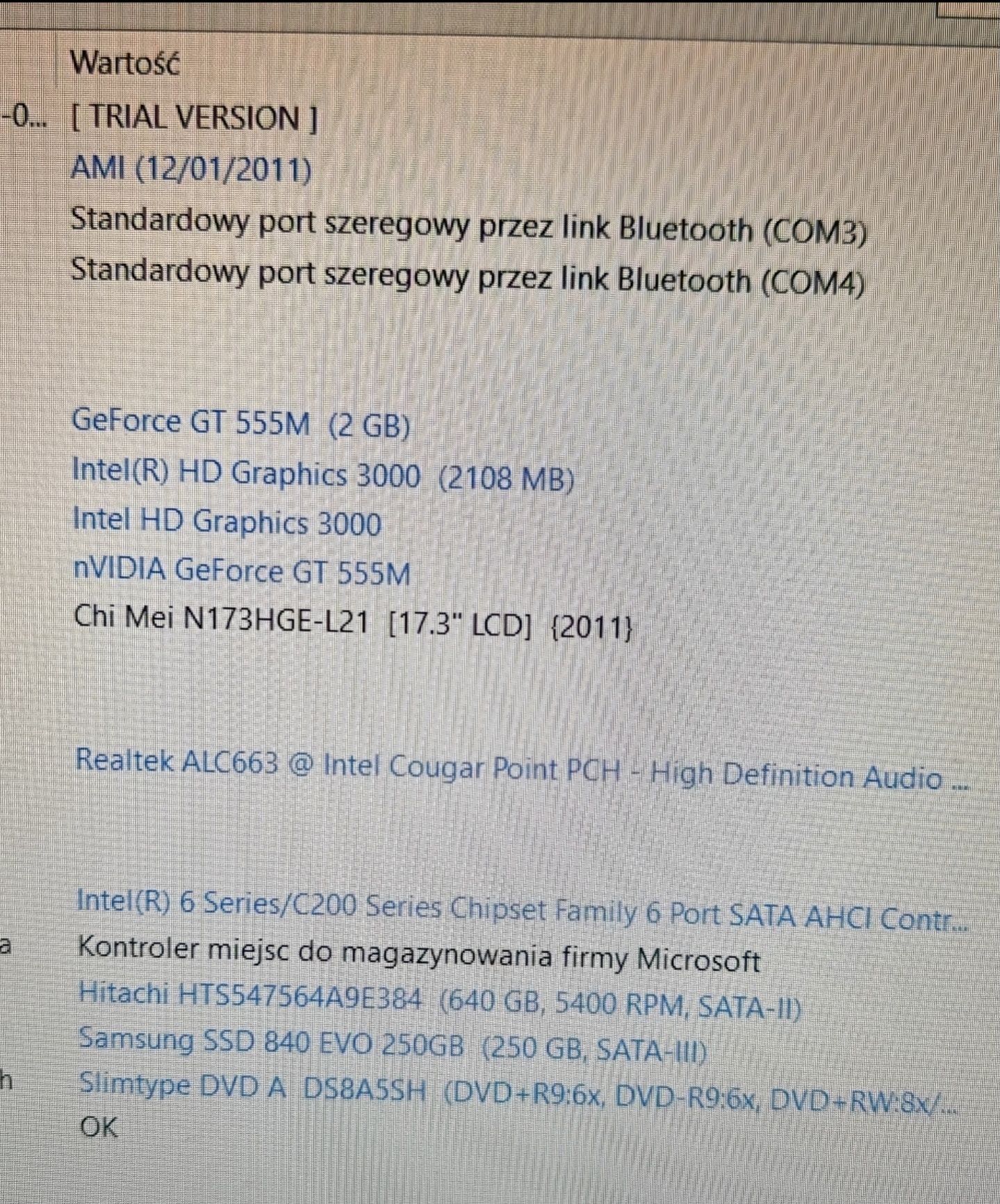 Laptop Asus N57S Multimedialny