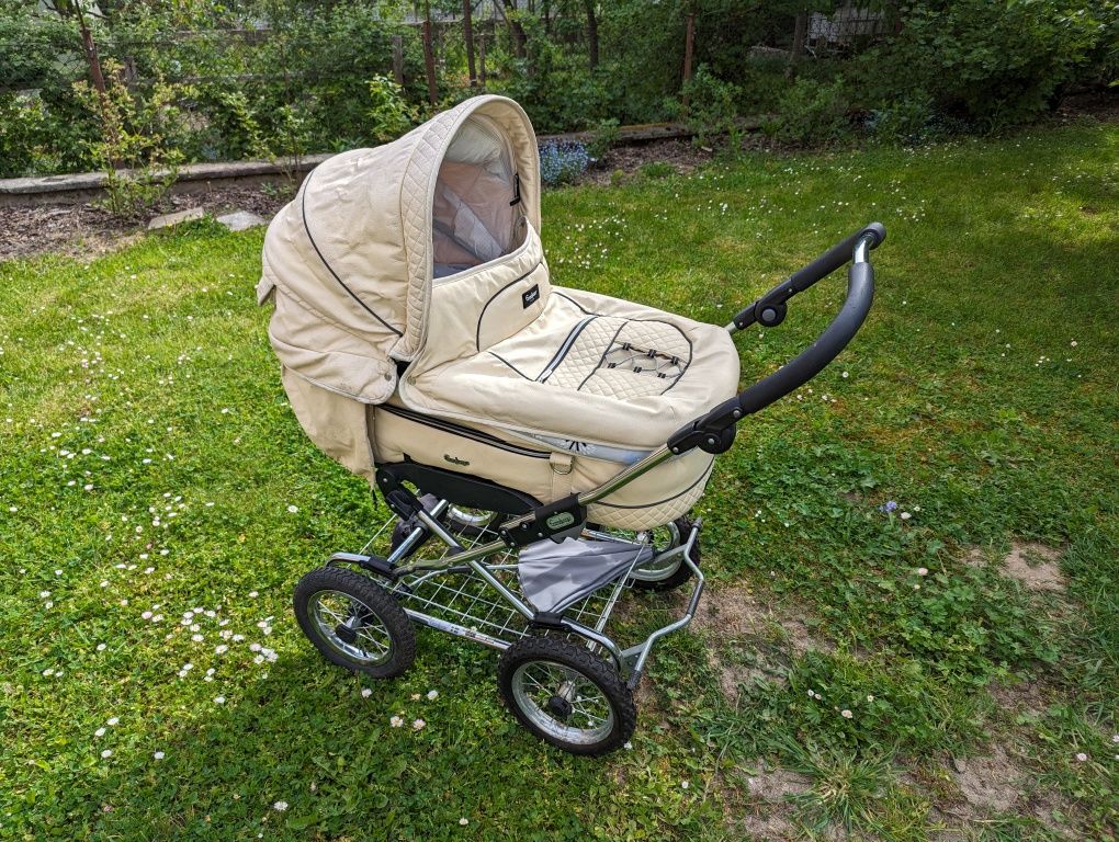 Szwedzki wózek Emmaljunga (gondola + spacerówka) Chassis C1S