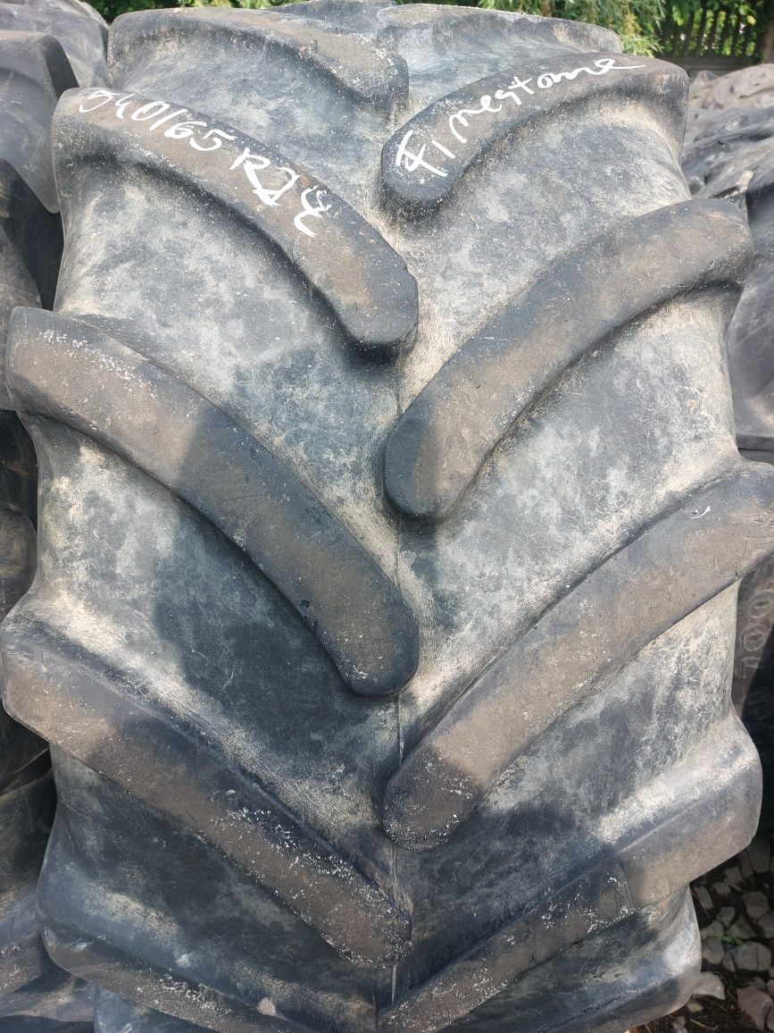 540/65R24 Firestone opony używane rolnicze para