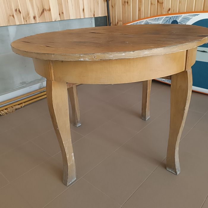 Стіл дерев'яний круглий розкладний