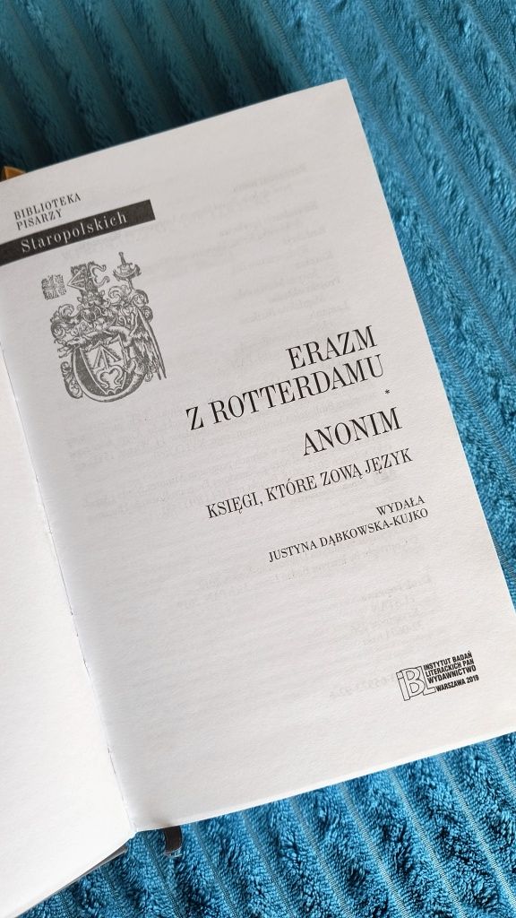 Anonim. Księgi, które zową język Erazm z Rotterdamu