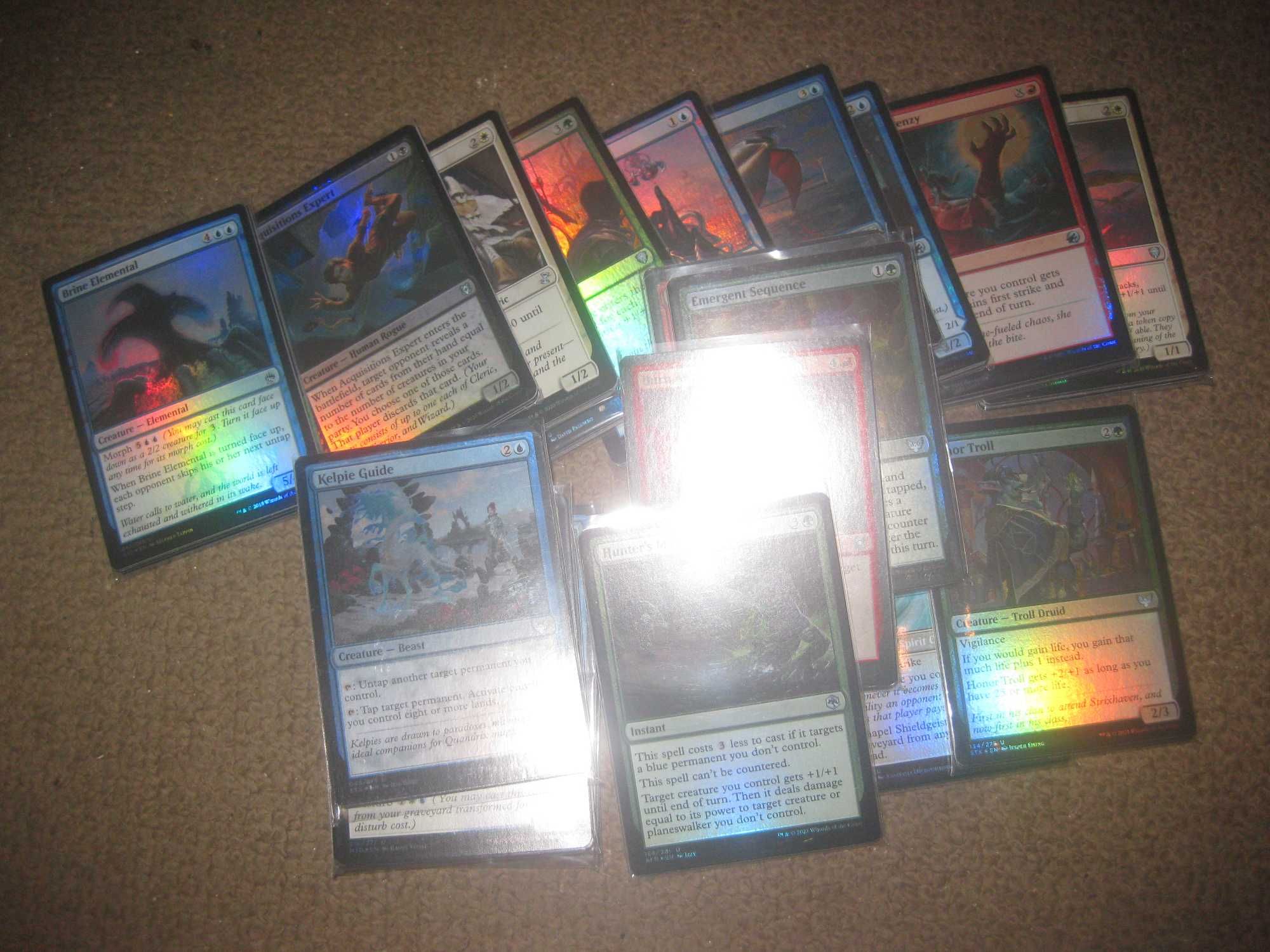 4 Lotes Cartas Incomuns em Foil, Magic The Gathering! Mint/Near Mint