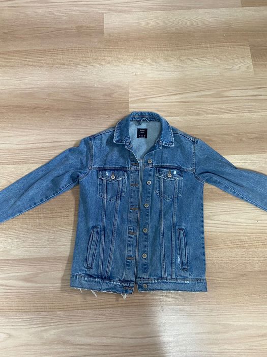 Джинсова куртка жіноча оверсайз Bershka Xs -24