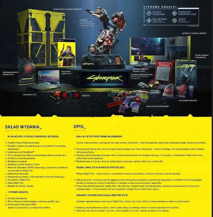Cyberpunk 2077 Kolekcjonerka w nieotwierany  dostawczym pudle. Kraków.