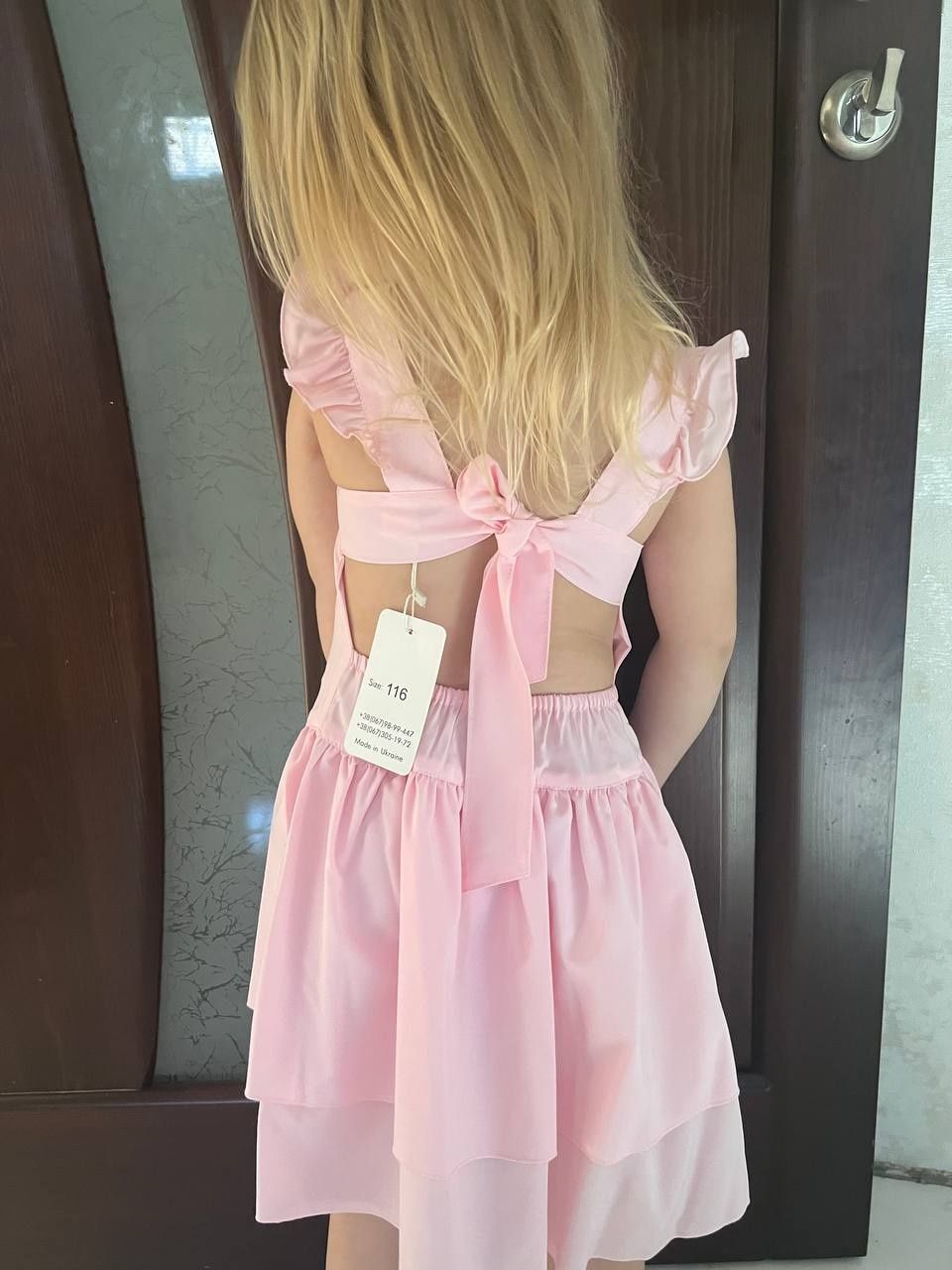 Сукня дитяча з зав'язками на спині