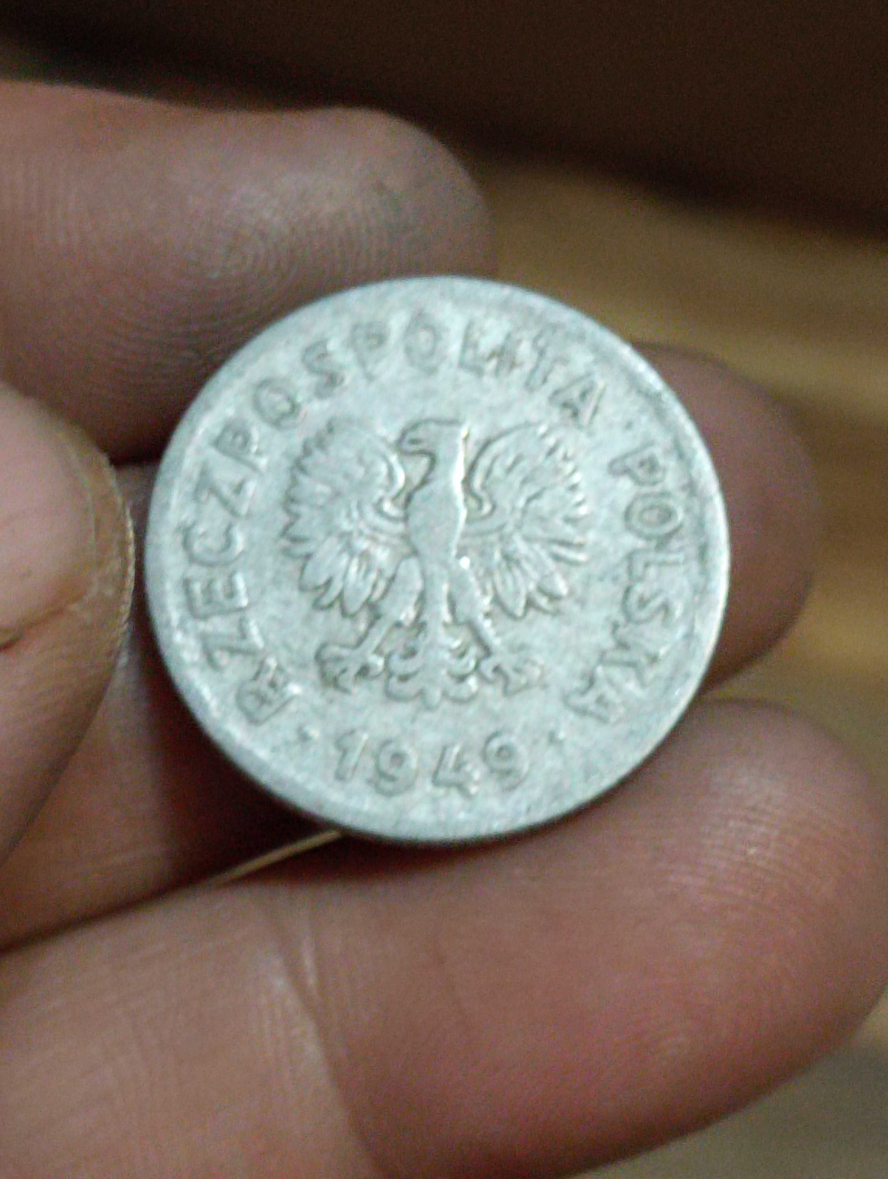 Sprzedam monete ttt 1 zloty 1949 rok bzm