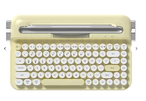 AJAZZ AF84 Teclado Retro Amarelo