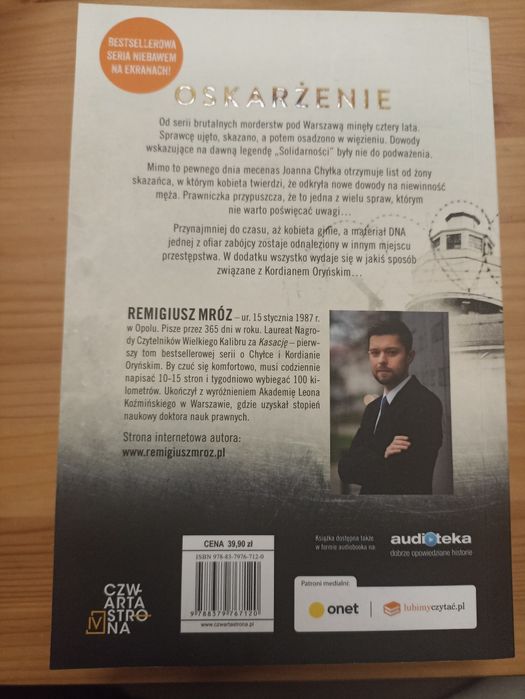 Książka "Oskarżenie" Remigiusz Mróz