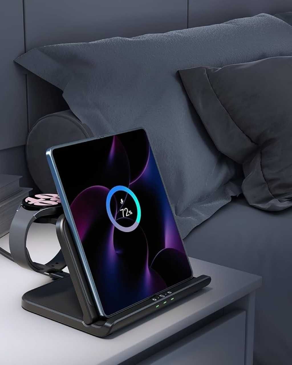 SwanScout Ładowarka Bezprzewodowa 3w1 Samsung Z Fold 6/5 i Pixel 9 Pro