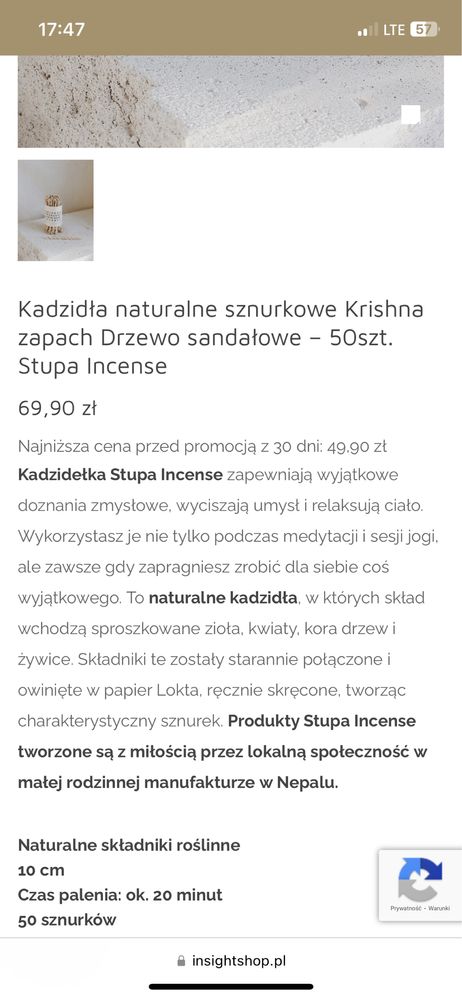 109 sztuk Kadzidła stupa incense krishna deco aro