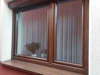 Okno podwójne ciemny orzech brąz 176,5 x 141 cm
