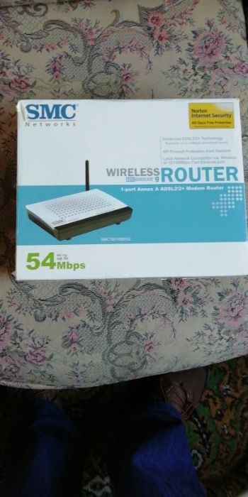 Modem Router ADSL 2/2 + SMC Novo