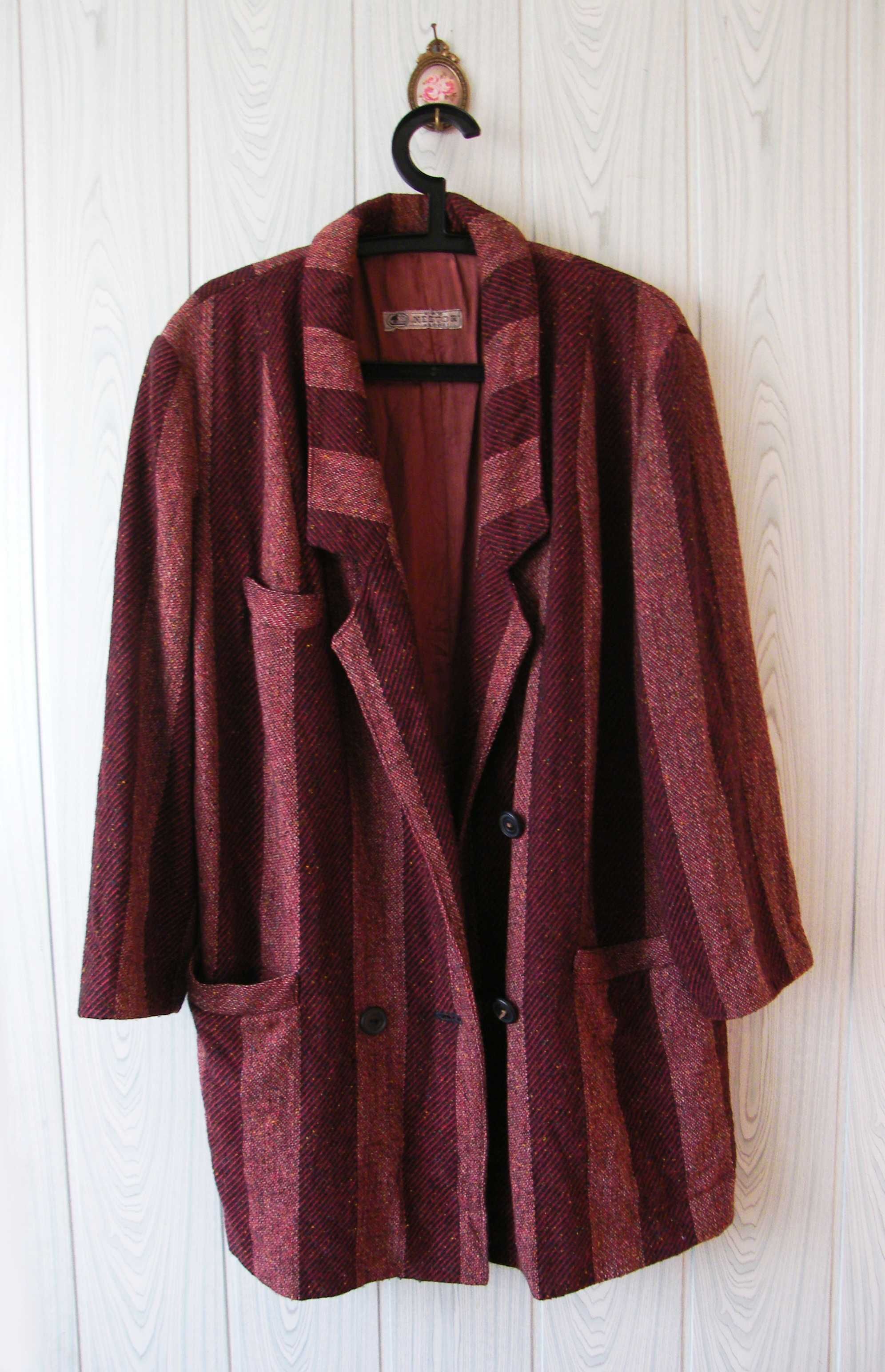 Marynarka midi Vintage PRL Unikat - Dom mody Nestor