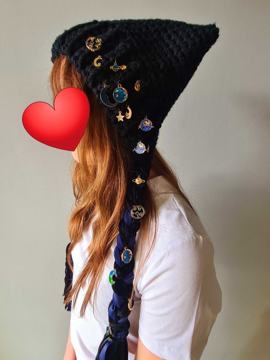 Nowa czapka z kocimi uszami i oryginalnymi ogonami. Handmade