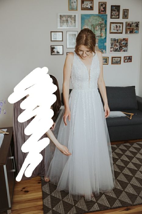 Suknia Sukienka Ślubna Welon Wesele Ślub