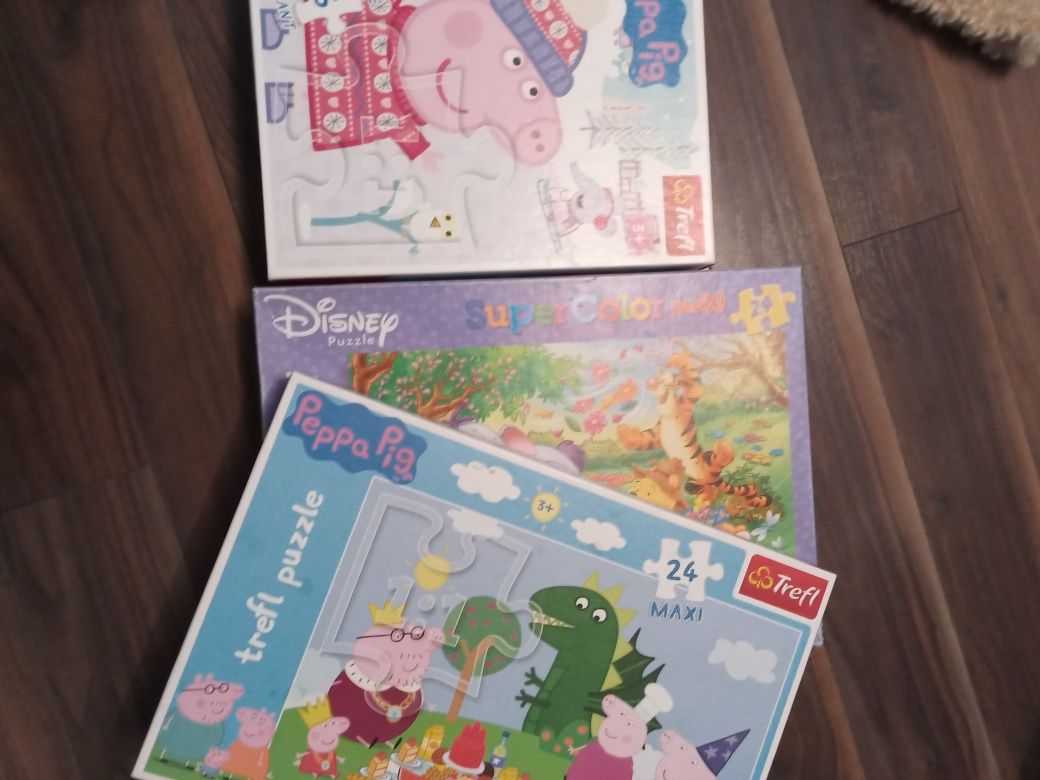 Puzzle XXL świnka Peppa i Kubuś Puchatek