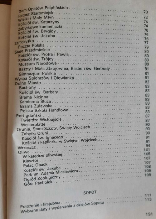 Trójmiasto Gdańsk Sopot Gdynia - informator krajoznawczy Mamuszka 1984