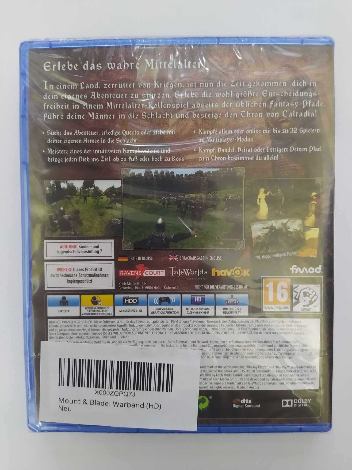 NOWA Mount and Blade Warband PS4