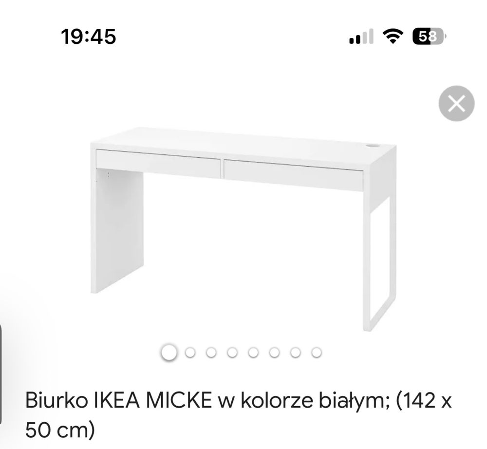 Sprzedam biurko MICKE