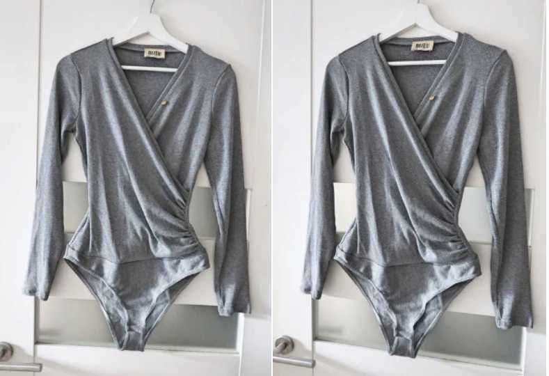 bizuu body prazki szary rozm 36