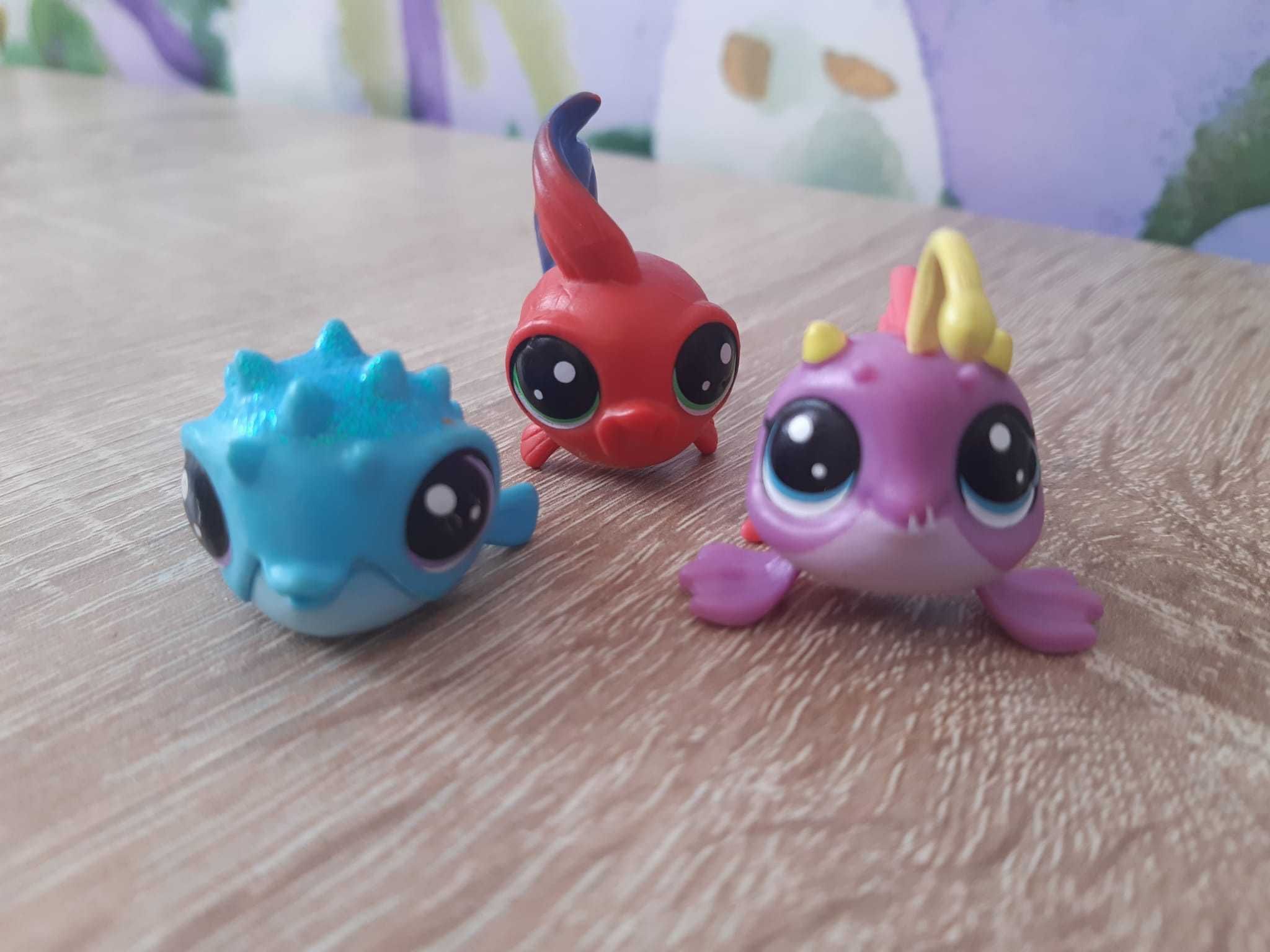 3 figurki Littest pet shop morskie